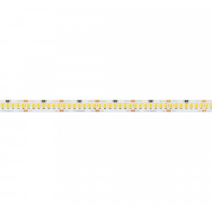 Лента RT-A252-10mm 24V Warm2700 (11 W/m, IP20, 2835, 5m) 022653(2), Светодиодная лента RT-A252, открытая. Светодиоды 2835, 252 шт/м (1260 шт на 5 м), белая плата, ширина 10 мм, скотч 3M. Цвет ТЁПЛЫЙ 2700 K, цветопередача CRI>85, угол 120°. Питание 24V, мощность 11 Вт/м (55 Вт на 5 м). Размеры 5000x10x1.5 мм. Мин. отрезок