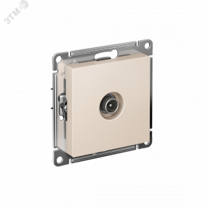 Розетка телевизионная TV AtlasDesign коннектор механизм беж. SE ATN000293