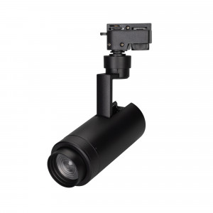 Светильник LGD-ZEUS-2TR-R67-10W Day4000 (BK, 20-60 deg, 230V) 025940(1), Светильник подвесной для треков/шин 2 провода, 10Вт. Цвет свечения ДНЕВНОЙ 4000K, световой поток 800-1000лм, регулируемый угол 20-60°, CRI>90. Корпус круглый, металл, цвет черный. Размеры DxHxL O67x180x155мм. Входное напряжение AC220-240V, мощность 10Вт.