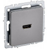 BRITE Розетка HDMI РHDMI-0-БрС сталь BR-H10-K46