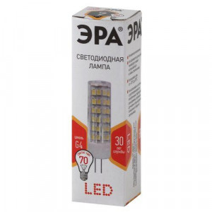Лампочка светодиодная STD LED JC-7W-220V-CER-827-G4 G4 7Вт керамика капсула теплый белый свет Б0027859