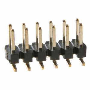 M22-5320605, Проводные клеммы и зажимы 6+6 DIL VERT HEADER GOLD