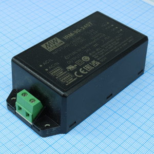 IRM-90-24ST, Импульсный источник питания модуль в корпусе 90Вт 24В/3,75A Screw