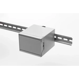 CN100AK-RU, Корпус пластиковый без заглушек с установленным пружинным замком для установки на DIN-рейку, светло-серый (RAL7035), аналог серии CombiNorm-Classic BOPLA