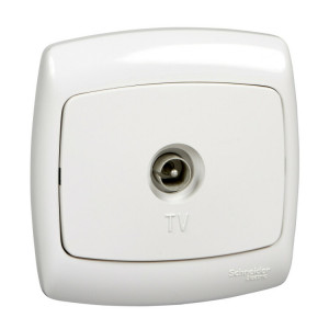 РОНДО С/У РОЗЕТКА телевизионная, БЕЛЫЙ. Россия C3(2) RAT-1-BI