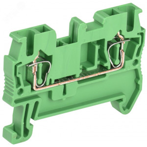 Клемма пружинная КПИ 2в-2,5 31А зеленый YZN11-002-K06