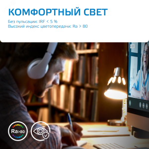 Лампа светодиодная LED 5.5 Вт 470 лм 6500К AC180-240В GU5.3 софит MR16 холодная  Elementary Gauss 13536