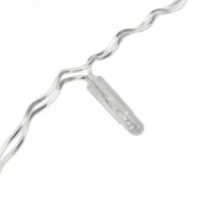 Гирлянда Светодиодный Дождь 2х1,5м, постоянное свечение, прозрачный провод, 230 В, диоды ТЕПЛЫЙ БЕЛЫЙ 235-306-6
