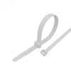 Хомут-стяжка кабельная нейлоновая 250x4,8мм, белая (100 шт/уп) 07-0250-5