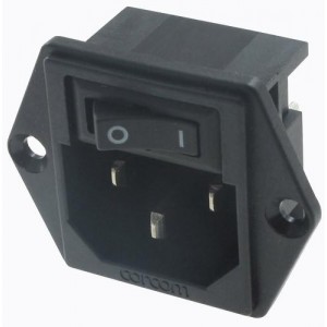 15CUE1, Модули подачи электропитания переменного тока 15A UNFILTERED FLANGE MOUNT