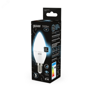 Лампа LED Candle E14 7W 4100К step dimmable 1/10/100 103101207-S