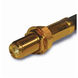 132118, РЧ соединители / Коаксиальные соединители SMA BLHD JACK RG-58 LMR195 B7806A GOLD