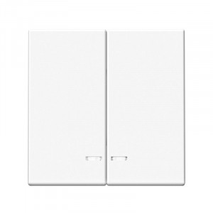 Выключатель 2-кл. ArtGallery (сх. 5а) 10AX с подсветкой механизм лотос SE GAL001353