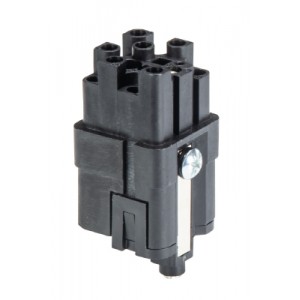 Розеточная контактная вставка 73.700.1253.0, Розеточная контактная вставка, обжимная фиксация, 12 полюсов + PE, типоразмер 3A, 690V, 10A, (обжимные контакты поставляются отдельно)