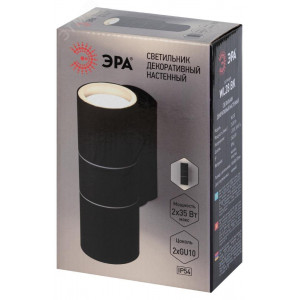 WL28 BK Подсветка Декоративная подсветка 2*GU10 MAX35W IP54 черный (20/540) Б0034634