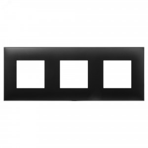 Рамка 3-м 6мод. Avanti "Черный матовый" 4412906