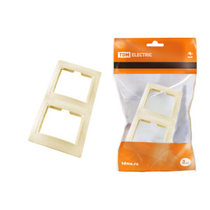 Рамка 2-х постовая вертикальная сл. кость "Таймыр" SQ1814-0125