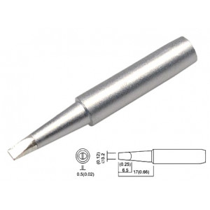 QSS960-T-3.2D, Жало паяльное, клин 3.2мм, для станций Quick 236/969/967/375A+/375B+/3104