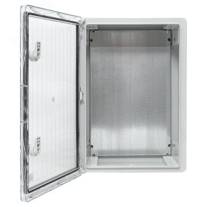 Щит пластиковый с монтажной платой прозр. дверь 500х350х190 мм IP65 PROxima PBT65MP005