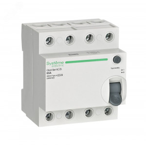 City9 Set Селективный выключатель дифференциального тока (ВДТ/УЗО) 63А 4P 300мА A-S 400В C9R87463
