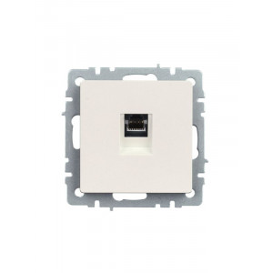 BRITE Розетка компьютерная RJ45 кат.5E РК10-БрЖ жемчуг BR-K10-1-K36