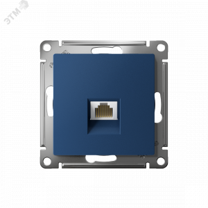 Розетка компьютерная AtlasDesign RJ45 кат.5E механизм аквамарин SE ATN001183