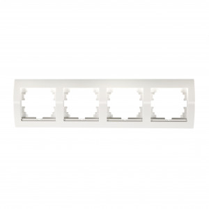 DERIY Рамка х4 гориз. белый 702-0200-149