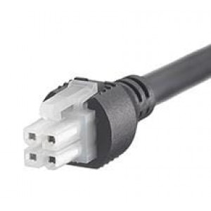 245135-0410, Кабели для датчиков / Кабели для приводов MINIFIT 4CKT CBL AY DR OVERMOLDED 1M BLK