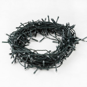 Гирлянда светодиодная ULD-S1000-100/DGA WARM WHITE IP20 10м 100 LED тепл. бел. свет. провод зел. Uniel UL-00008407