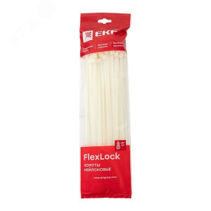 Хомут P6.6 стандартный (б), 7.6x300 (100шт) FlexLock PROxima plc-fl-ctsw-7.6x300