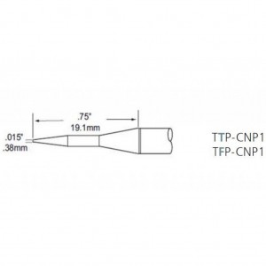 TTP-CNP1, Наконечник для термопинцета MFR-H4  конус  0.4 х 19.1 мм