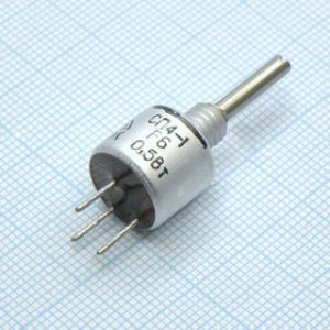 СП4-1а 0.5 А 2-16 30%    220К, Резистор переменный подстроечный непроволочный 220кОм 0.5Вт ±20%