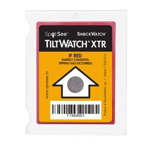 26102, Таблички и промышленные предупредительные знаки TiltWatch XTR Companion Labels (200 labels/roll) Size: 8.75" x 5.75"