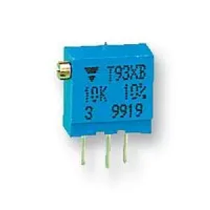 T93XB503KT20, Потенциометр многооборотный керметный 50кОм 0.5Вт ±10% 2.2мм (9.8 X 5 X 9.7мм) Pin