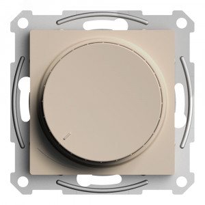 ATLASDESIGN СВЕТОРЕГУЛЯТОР (диммер) повор-нажим, LED, RC, 400Вт, мех., ПЕСОЧНЫЙ (1шт) C3(5) ATN001223