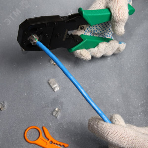 HT-200 (HT-315), Кримпер для обжима 8P8C, 6P6C, 4P4C, заделка витой пары