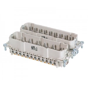 Вилочная контактная вставка 70.410.2640.0, Вилочная контактная вставка, винтовая фиксация, 26/2 полюсов + PE, типоразмер 24B, 400/690V, 16A, сечение обслуживаемых проводников 0,5-2,5 мм кв, тип покрытия контактов: олово,