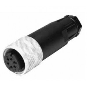 C015-30D006-001-1, Цилиндрические разъемы DIN FEMALE CABLE CONNECTOR 6 WAY