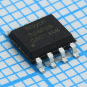 WMS08P03T1, Транзистор полевой MOSFET P-канальный напряжение сток-исток 30В, ток стока 8A