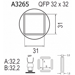 QUICK A3265, Насадка для термофена в паяльных станциях серий Quick 856, Quick 858, Quick 2008, Quick 997, Quick 861DA