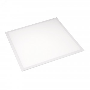 Светильник DL-INTENSO-S600x600-40W Day4000 (WH, 120 deg, CRI90, 230V) 038429, Светодиодная панель с торцевой засветкой (edge-lit). Мощность 40 Вт, св. поток 4000 лм, 100 лм/Вт, дневной 4000 K, CRI>90, угол 120°, напряжение питания 230 В. Белый квадратный корпус из алюминия, экран PS, LGP PMMA, степень защиты IP40.