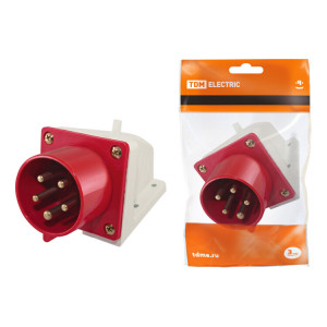 Вилка 515 стационарная 3Р+РЕ+N 16А 380В IP44 SQ0605-0013