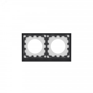 Рамка 2 поста IP44, KANT, черный уголь 7012944