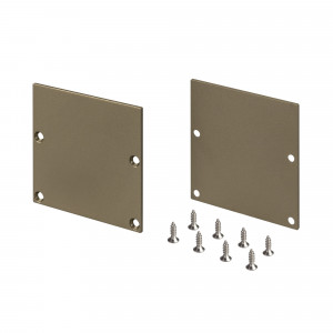 Заглушка SL-LINE-5050-LW OLIVE GREY глухая 038653, Пара заглушек для профиля SL-LINE-5050-LW. Цвет - оливковый серый. В комплекте 2 заглушки, 8 шурупов. Цена за 1 комплект.