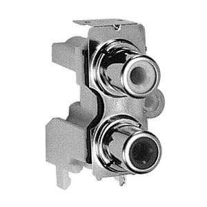 PJRAS1X2S01, Соединители RCA  2 POS RA SHIELDED PH