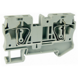 Проходная клемма UJ5-6, Проходная клемма, тип фиксации провода: пружинный, номинальное сечение: 6 мм кв., 52A, 800V, ширина: 8,2 мм, цвет: серый, тип монтажа: DIN35