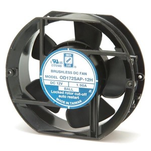 OD172SAP-24HHB, Вентиляторы постоянного тока DC Fan, 172x150x51mm, 24VDC, 300CFM, Ball Bearing, Lead Wires