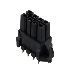 44769-0801, Проводные клеммы и зажимы VERT RECPT 8P tin w/friction pegs
