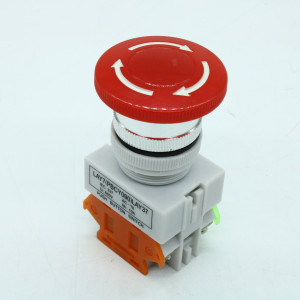 A22-A Emergency, Выключатель-кнопка 380V 10А ON-ON d22 с фиксацией, красная (Y090-11ZS)