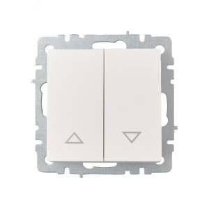 BRITE Выключ. жалюзи 10А ВС10-1-5-БрЖ жемч. BR-V15-0-10-K36